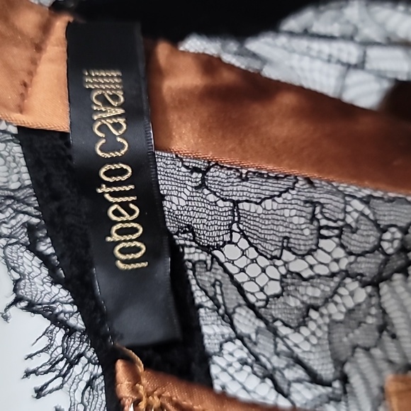 Roberto Cavalli Lace Silk Ruched Top, size IT46 - Picture 4 of 14